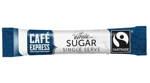 Cafe Express Fairtrade White Sugar Sticks 2.5 Grams - 1000x Per Pack