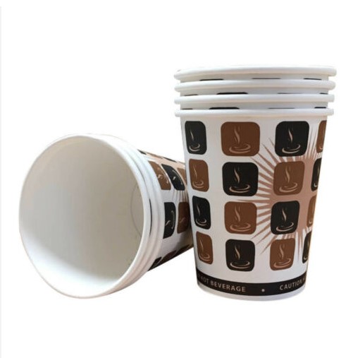 12oz Single Wall - Cafe Mocha Hot Drink Cup - 50x Per Pack