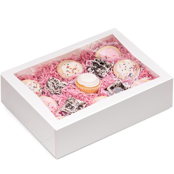 White Window 12 Cake Box - 100 Per Pack