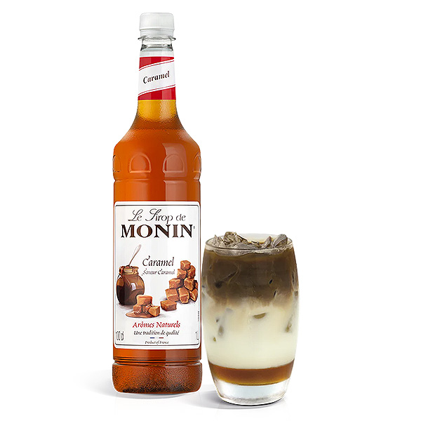 Monin Caramel Syrup 1 Litre Bottle - 1x Per Pack
