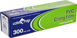 CaterWrap Premium Cling Film Rolls -  300mm x 300M - 1x Per Pack 