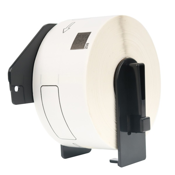 Compatible Brother DK11208 Black on White 38mm x 90mm 1 Roll Per Pack