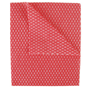 Economy Cloths 420x350mm Red - 50x Per Pack