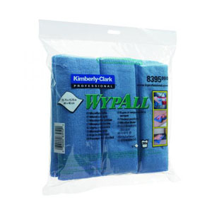 Wypall Microfibre Cloth Blue - 6x Per Pack