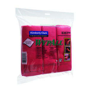 Wypall Microfibre Cloth Red - 6x Per Pack