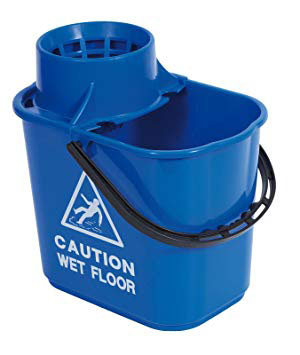 Standard Mop Bucket with Wringer Blue 15 Litre - 1x Per Pack Standard Mop Bucket with Wringer Blue 15 Litre - 1x Per Pack