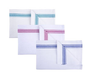 Economy Tea Towels Cotton 480mm x 710mm - 10x Per Pack