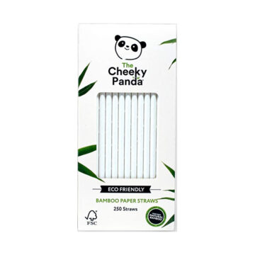 Bamboo Straws White - 6mm x 200mm - 250x Per Pack