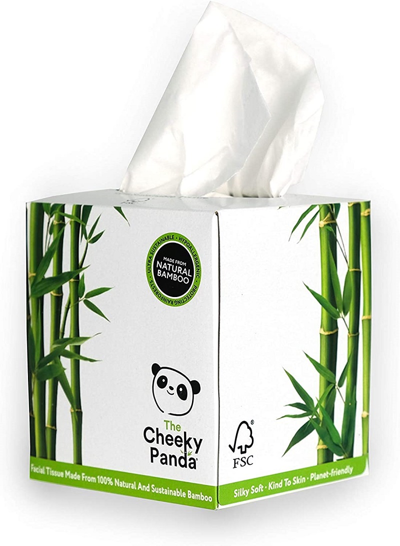 Cheeky Panda 3Ply Facial Tissue Cube - 56x Sheets Per Pack