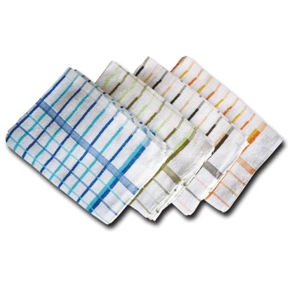 Premium Terry Check Tea Towel 460mm x 710mm - 10x Per Pack