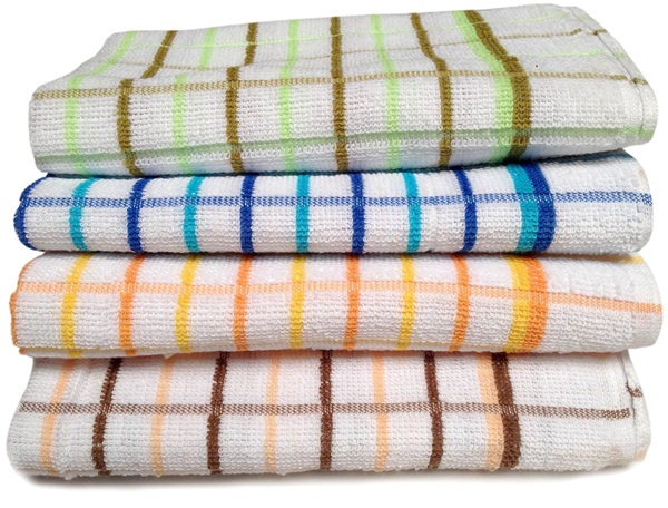 Premium Terry Check Tea Towel 460mm x 710mm - 10x Per Pack