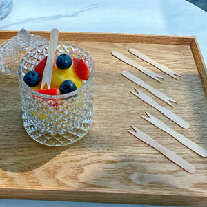 Wooden Chip Fork Biodegradable - 100x Per Pack