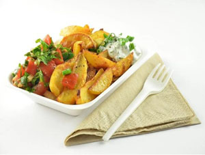 Bagasse Chip Tray - 50x Per Pack