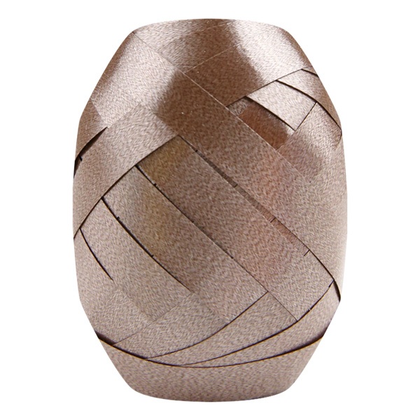 Curling Ribbon Beige Glossy - 7mm x 10m  - 1x Roll Per Pack