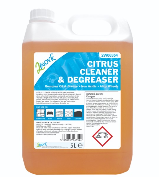 Citrus Cleaner & Degreaser 5 Litre - 1x Per Pack