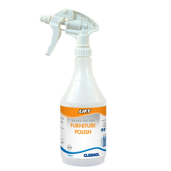 Cleenol Lift Furniture Polish - 750ml Spray Bottle Only