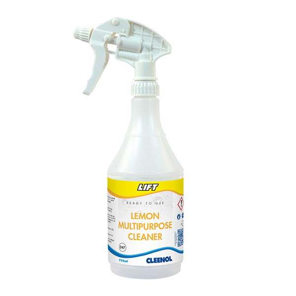 Cleenol Lift Lemon Multipurpose Cleaner - 750ml Spray Bottle Only