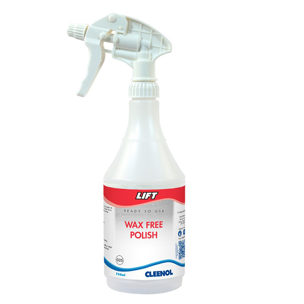 Cleenol Lift Wax-Free Polish - 750ml Spray Bottle Only