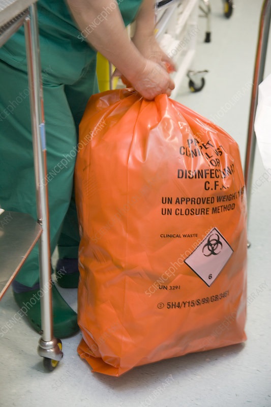 Orange Clinical Waste Bags - 28