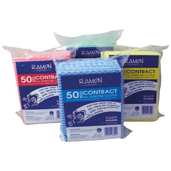 All Purpose Cloths 300mm x 380mm Blue - 50x Per Pack