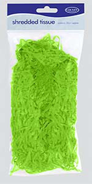Light Green Shredded Tissue Paper 20g - 1 Per Pack