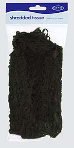 Black Shredded Tissue Paper 20g - 1 Per Pack