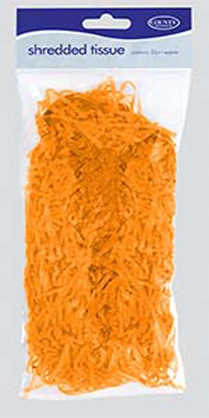 Orange Shredded Tissue Paper 20g - 1 Per Pack
