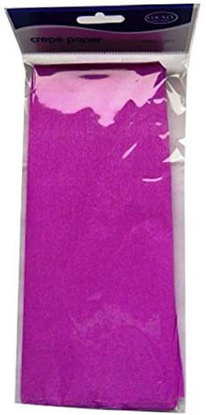 Cerise Crepe Paper - 1.5m X 50cm - 12 Sheets Per Pack