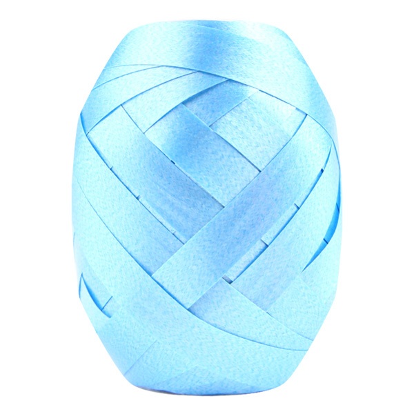 Curling Ribbon Light Blue Glossy - 7mm x 10m  - 1x Roll Per Pack