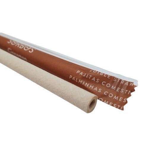 Sorbos Edible Straws Coffee - 8mm x 195mm - 200x Per Pack