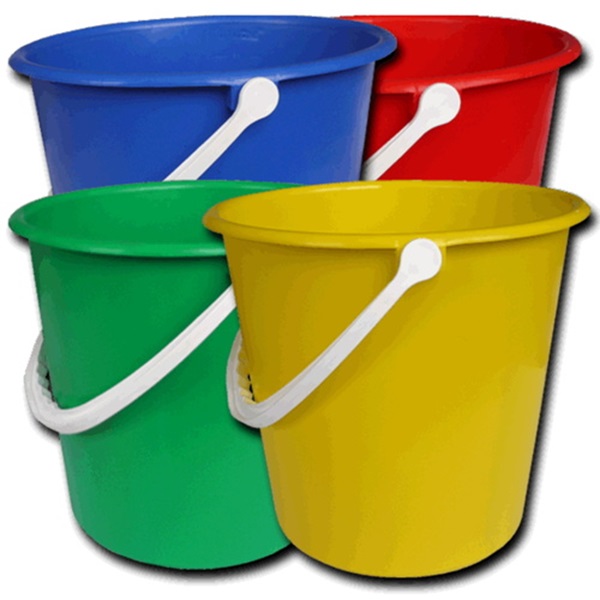 Standard Bucket Yellow 9 litre - 1x Per Pack