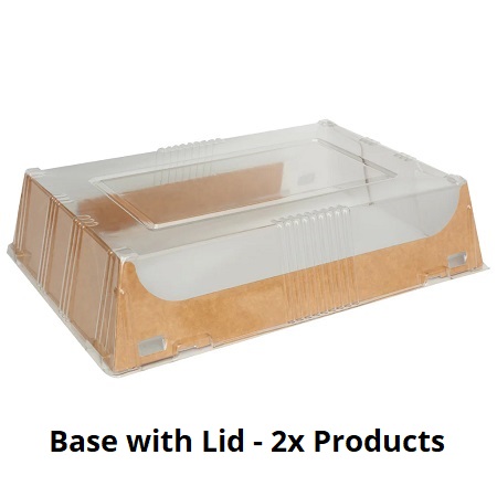Medium Combination Platter Base - Kraft Paper - 25x Per Pack