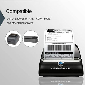 Compatible Dymo SO929100 Black On White Labels 51mm x 89xx - 1x Roll Per Pack