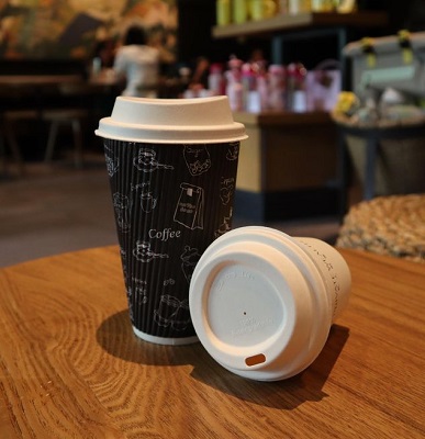 8oz White - Sip Cup Lids - Compostable Lids - 50x Per Pack