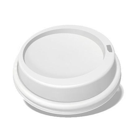 8oz White - Sip Cup Lids - Compostable Lids - 50x Per Pack