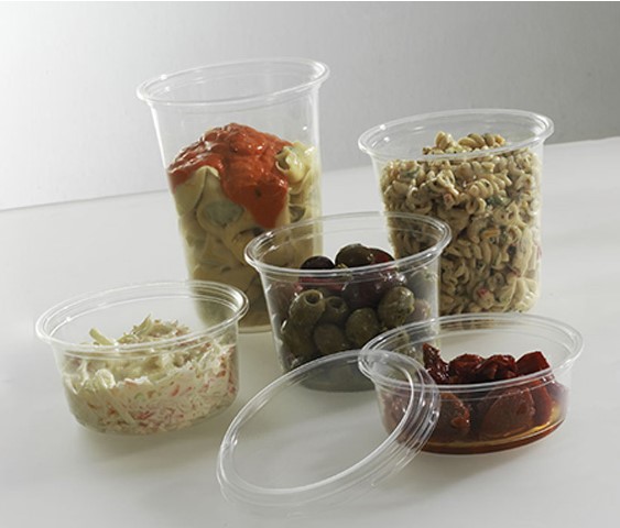 8oz PLA Compostable Deli Containers - 50x Per Pack