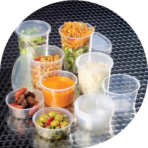 12oz PLA Compostable Deli Containers - 50x Per Pack