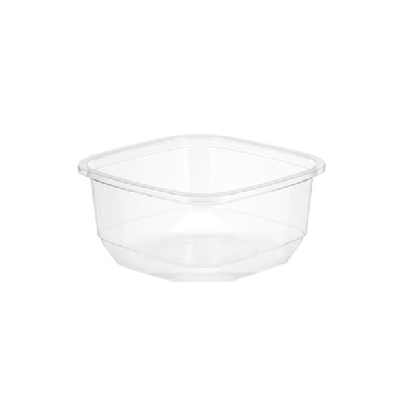 Deli Container Square PET (710ml/24oz) Clear - 400x Per Case
