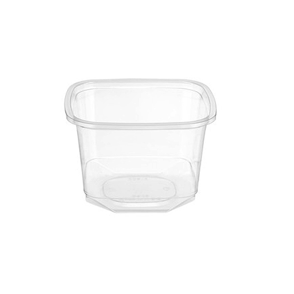 Deli Container Square PET (473ml/16oz) Clear - 500x Per Case