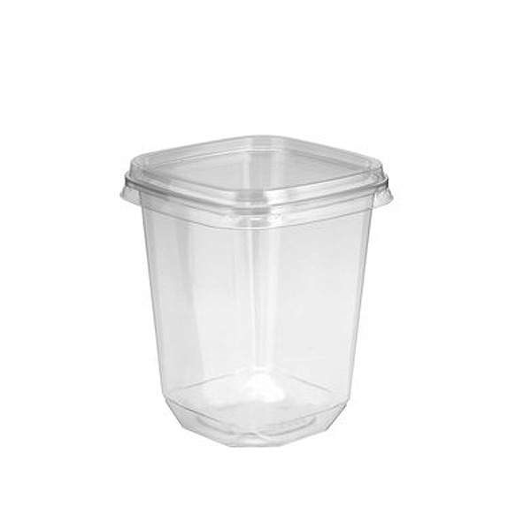 Deli Container Square PET (946ml/32oz) Clear - 200x Per Case