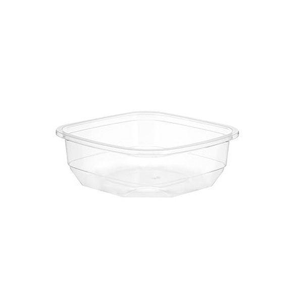 Deli Container Square PET (237ml/8oz) Clear - 500x Per Case