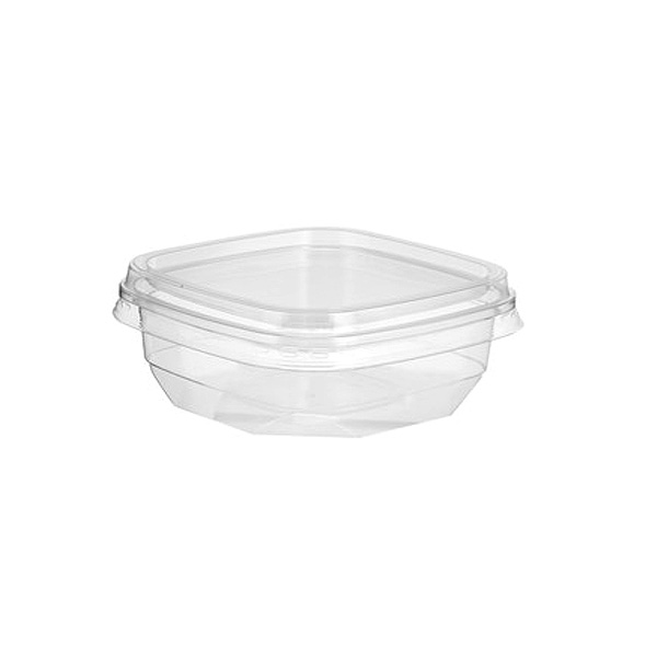 Deli Container Square PET (237ml/8oz) Clear - 500x Per Case