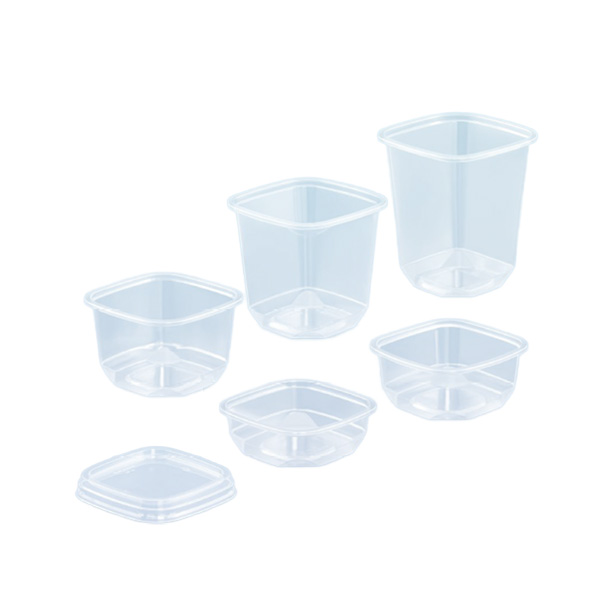 Flat lid for Deli Container PET (8-32oz) Clear - 500x Per Case