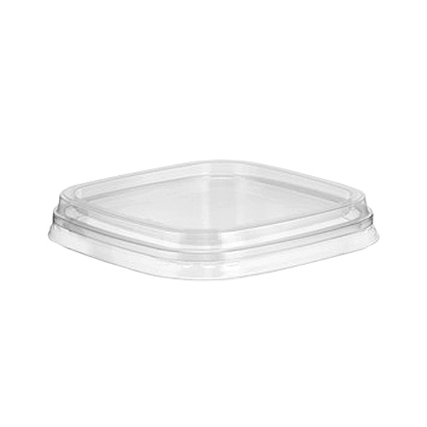Lid to Suit 8-32oz - Square Deli Containers PET - 500x Per Case
