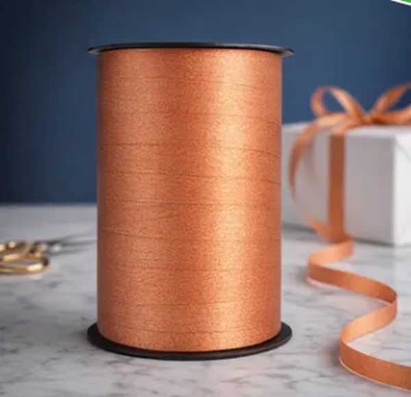 Curling Ribbon Copper Matt - 10mm x 200m  - 1x Roll Per Pack