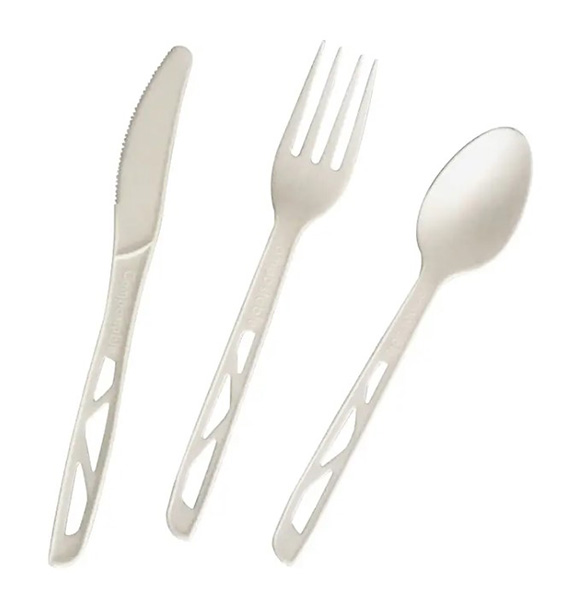 White Compostable Tea Spoon - 100 Per Pack