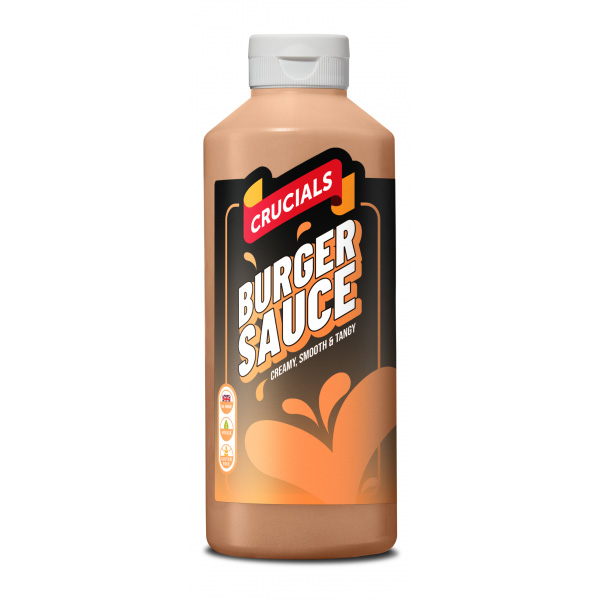 Crucials Burger Sauce 1 Litre Squeezy Bottle - 1x Per Pack