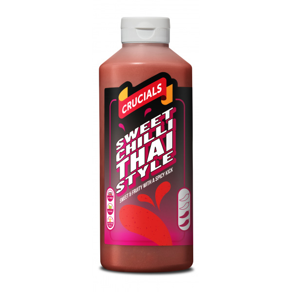 Crucials Sweet Chilli Thai Style - 1 Litre Squeezy Bottle - 1x Per Pack
