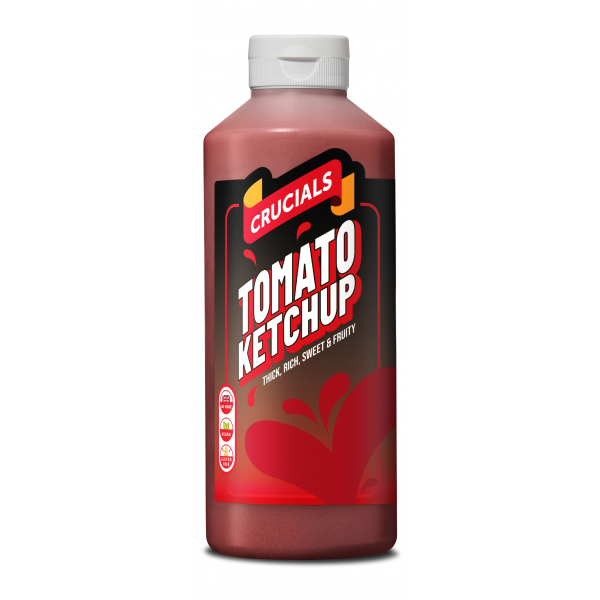 Crucials Tomato Ketchup 1 Litre Squeezy Bottle - 1x Per Pack