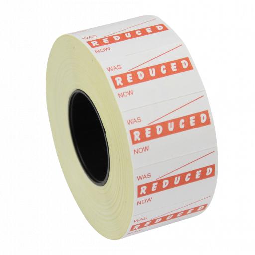 Price Gun Labels Double Line - 26mm x 16mm Was/Now - 10 Rolls